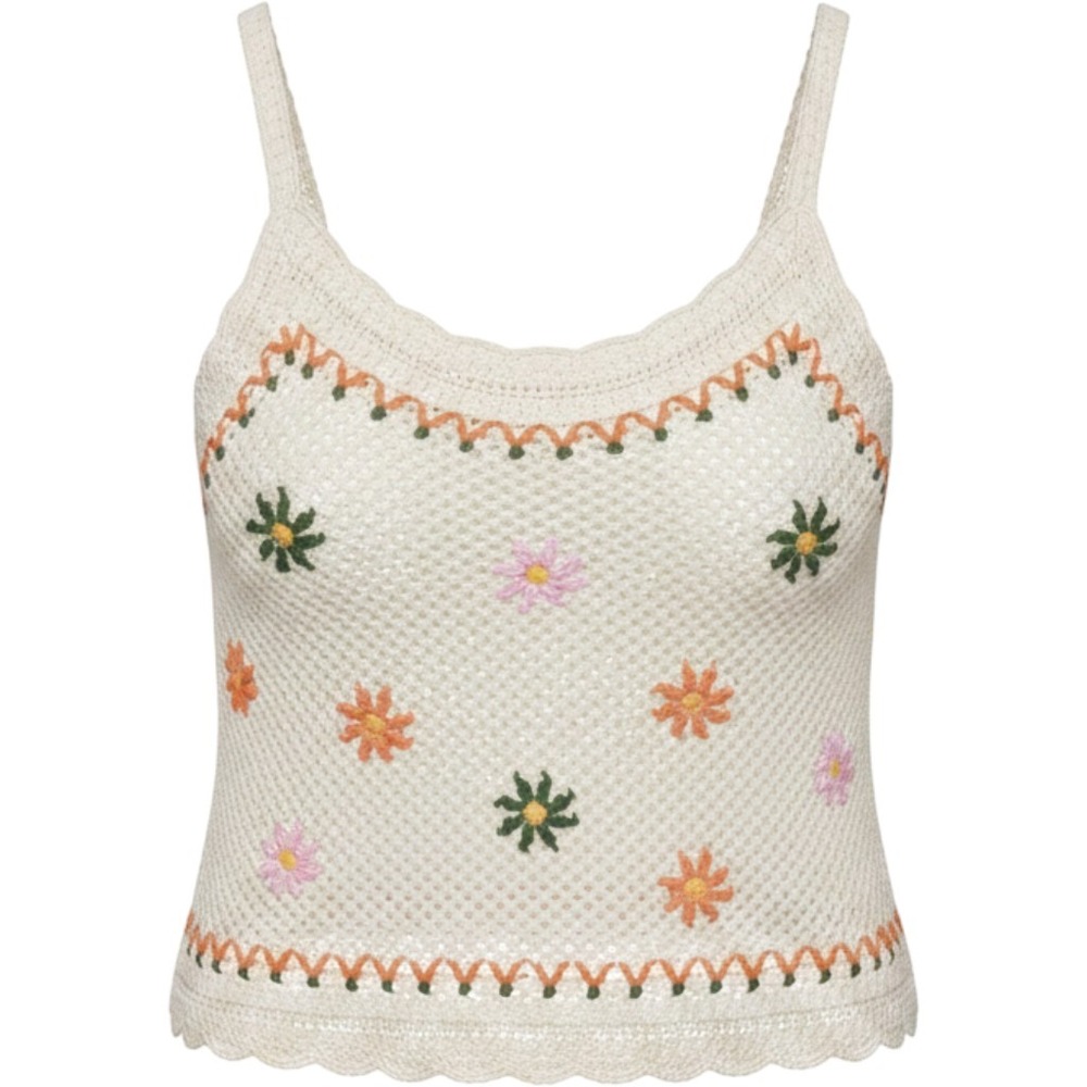 Unbranded Crochet Floral Tank Top XS